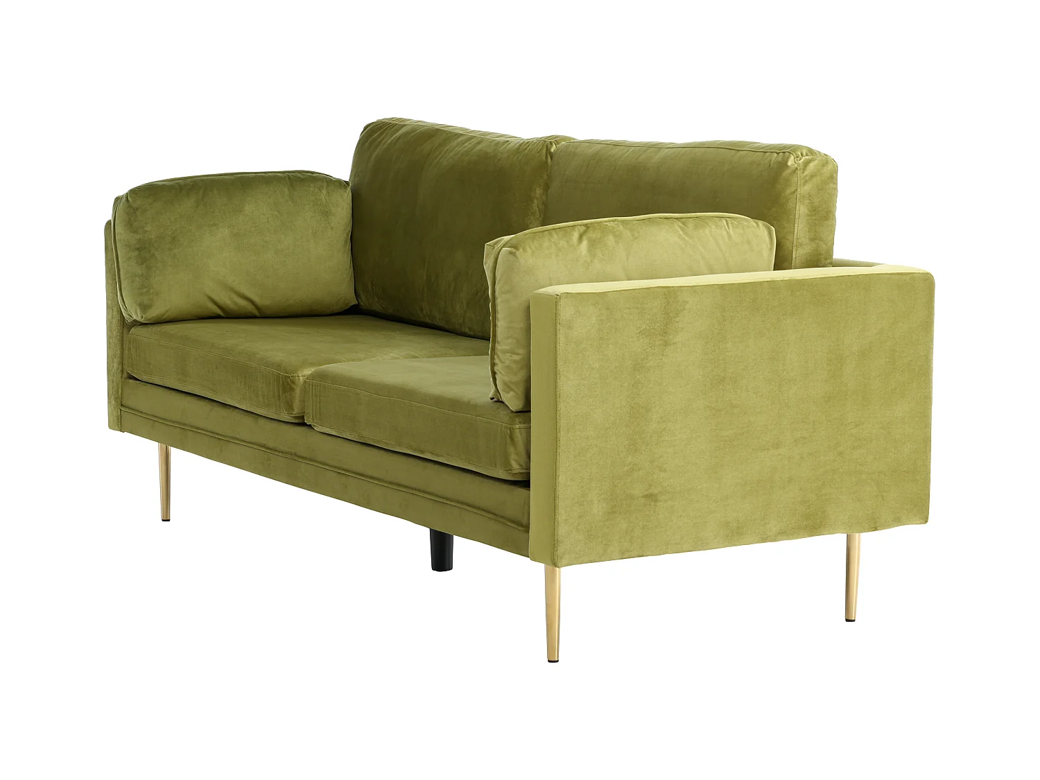 Boom Sofa 3 Personen velour grün.