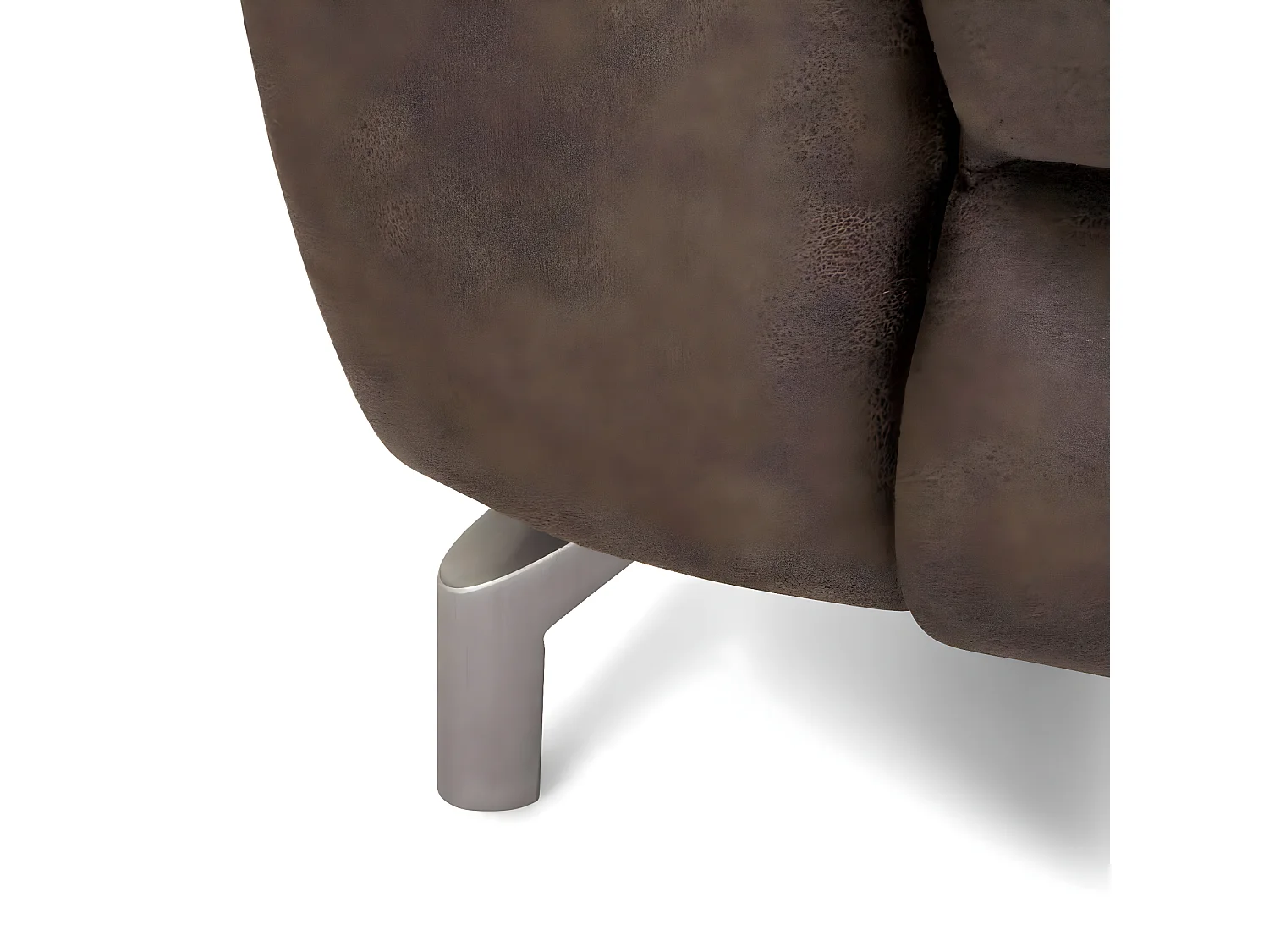 Sena Canapé 3 personnes avec moteur en tissu marron.