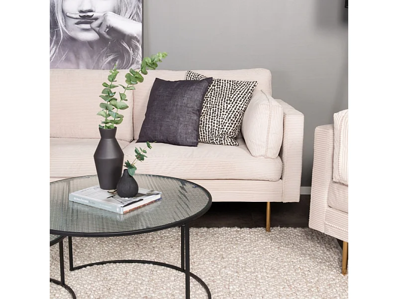 Boom bank 3 persoons beige.