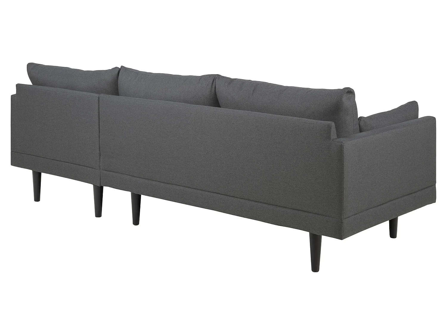 Sunny bank 2 personen met chaise longue, naar rechts gericht donkergrijs.