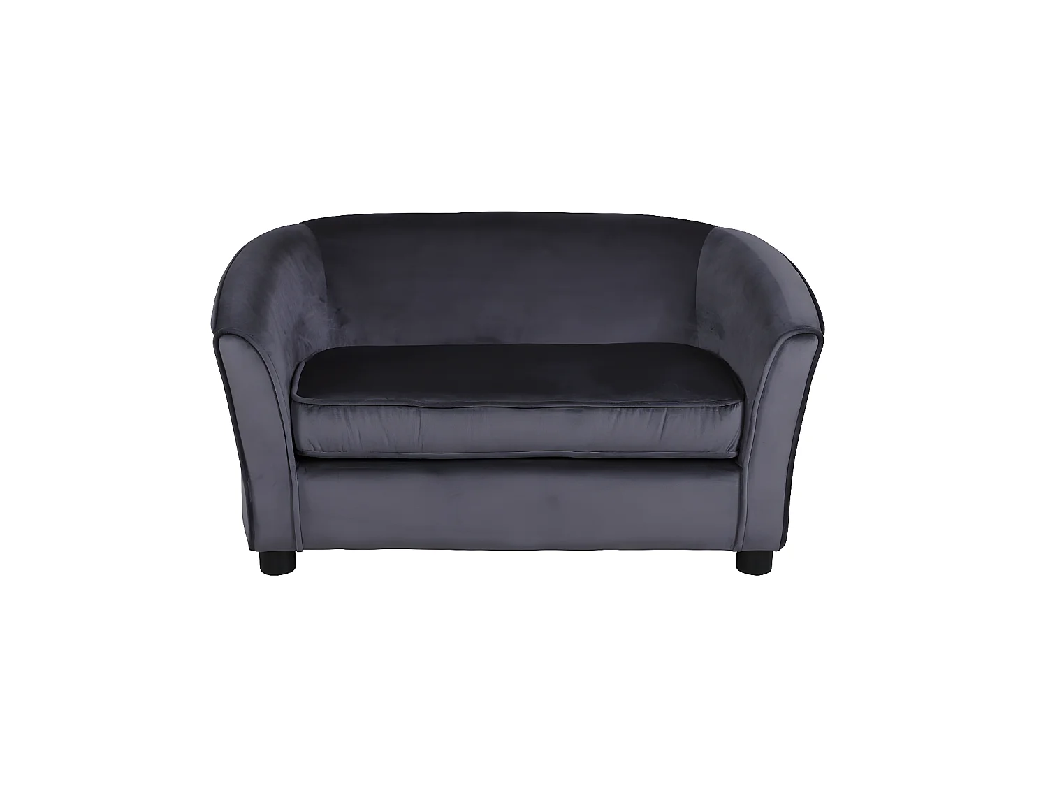 Velvet Canapé 2 personnes pour enfant gris.