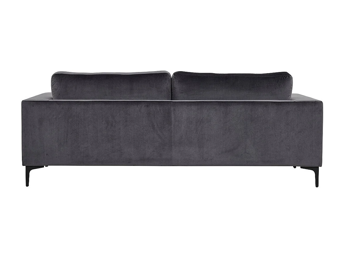 Bolero bank 3 persoons velours grijs.