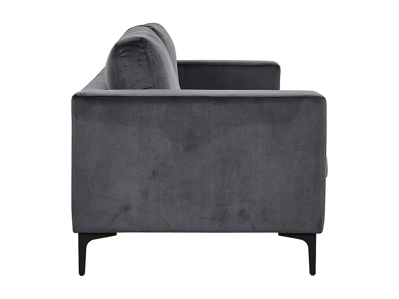 Bolero bank 3 persoons velours grijs.