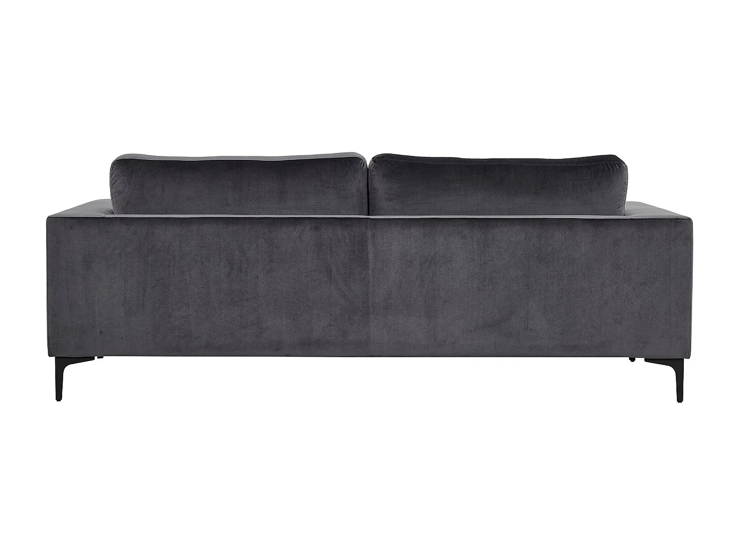 Bolero Canapé 3 personnes en velours, gris.