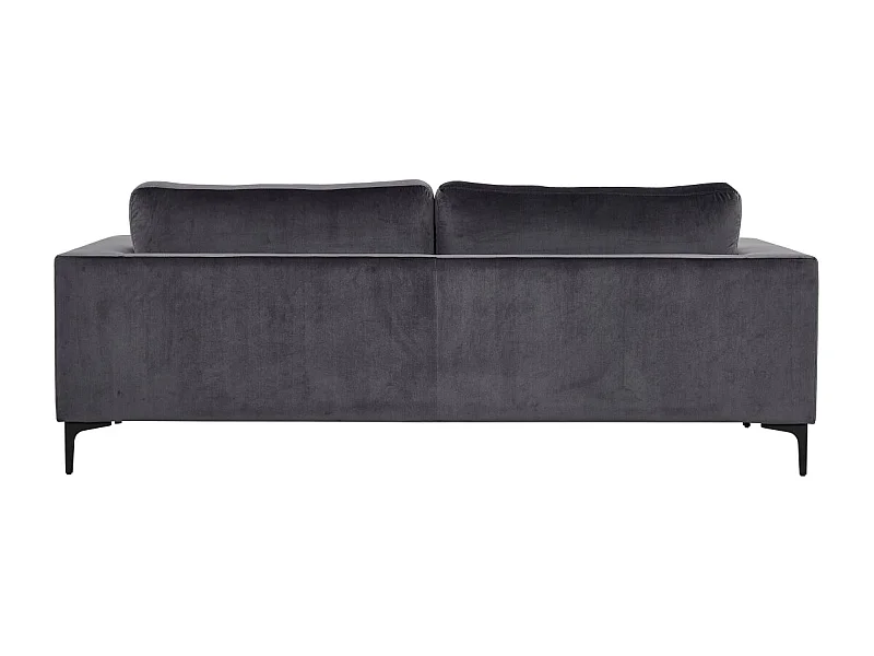 Bolero bank 3 persoons velours grijs.