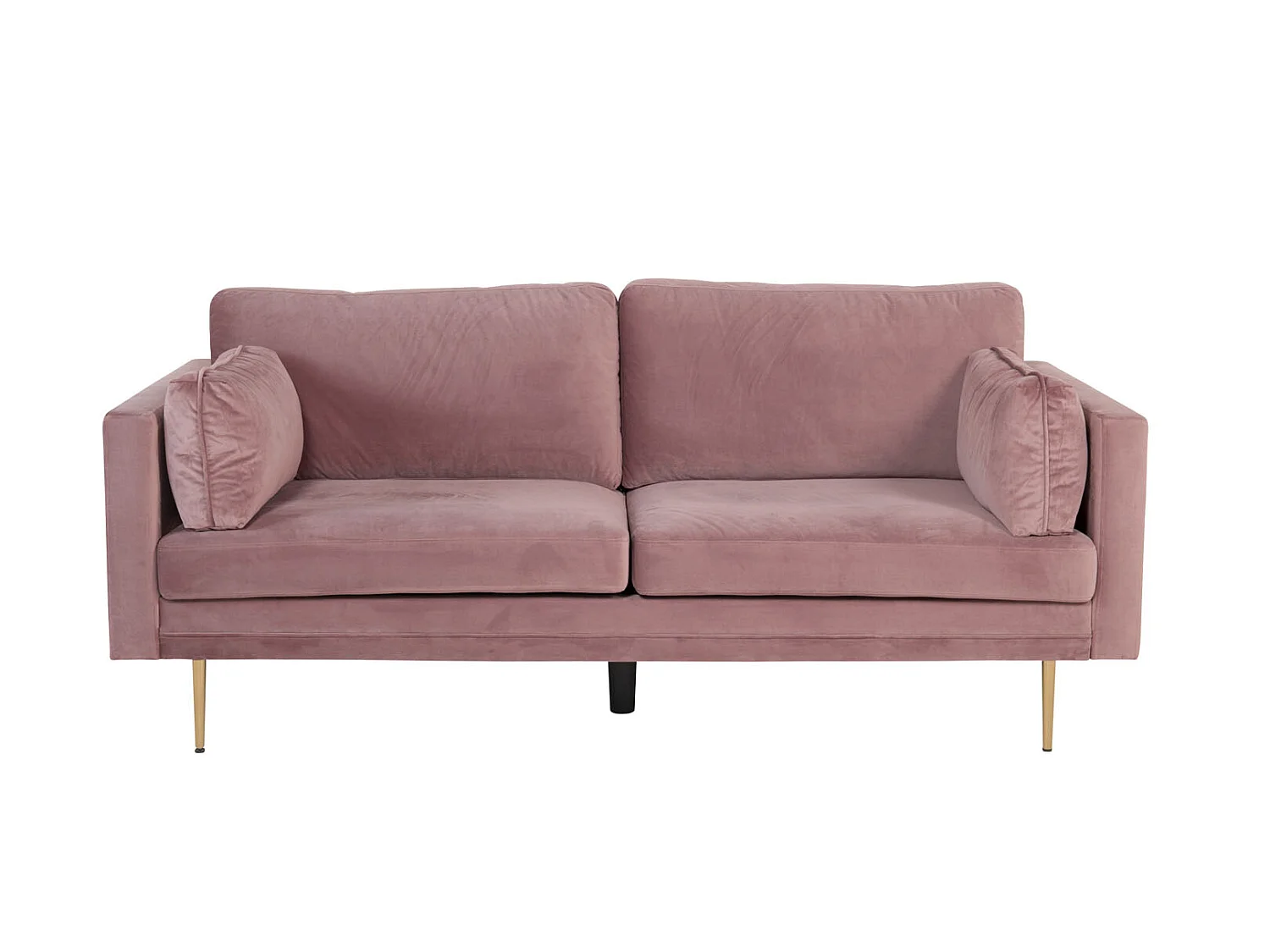 Boom Sofa 3 Personen velour rosa.