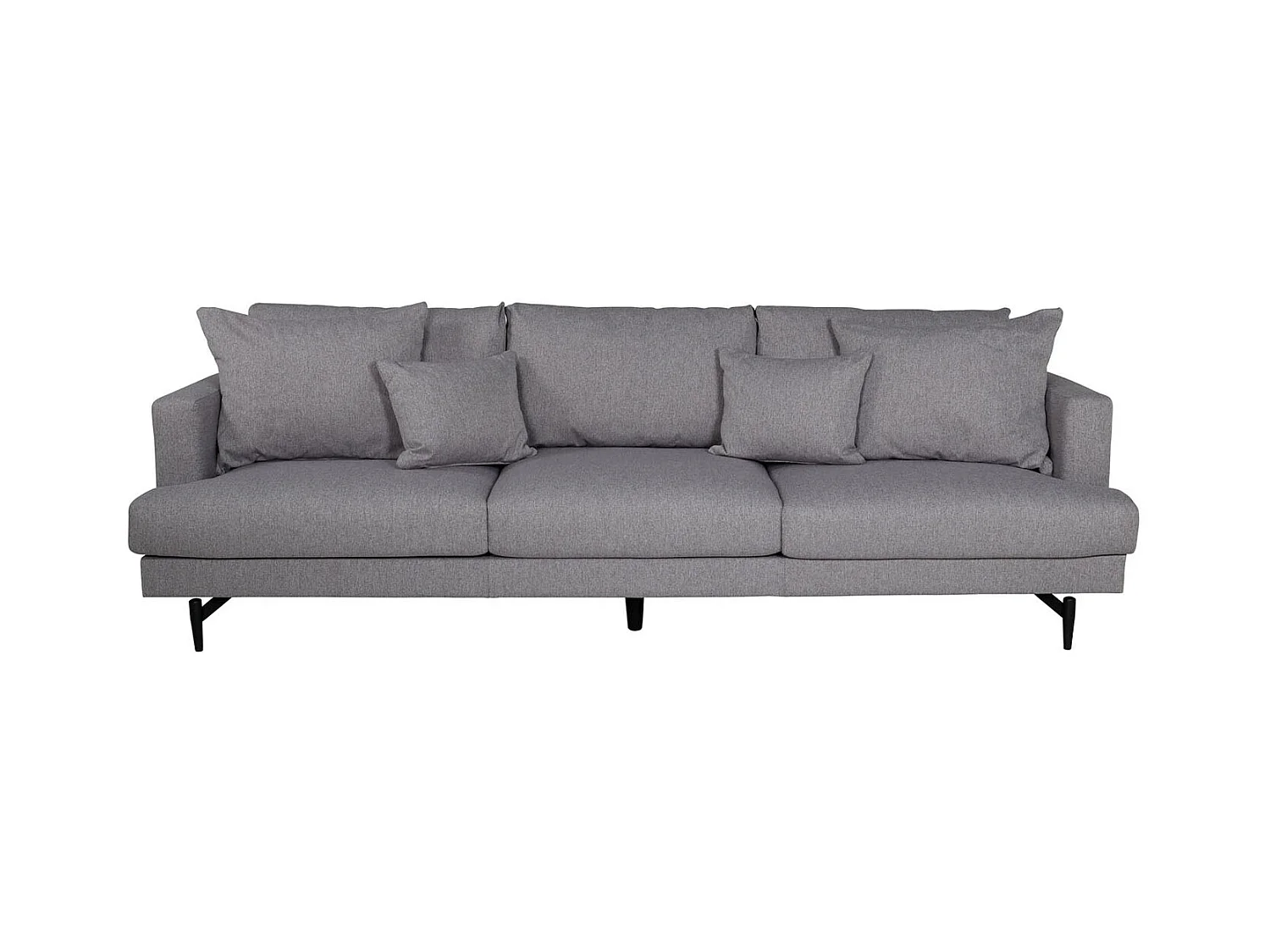 Canapé 3 Places en Tissu "Sofia" 260cm Gris