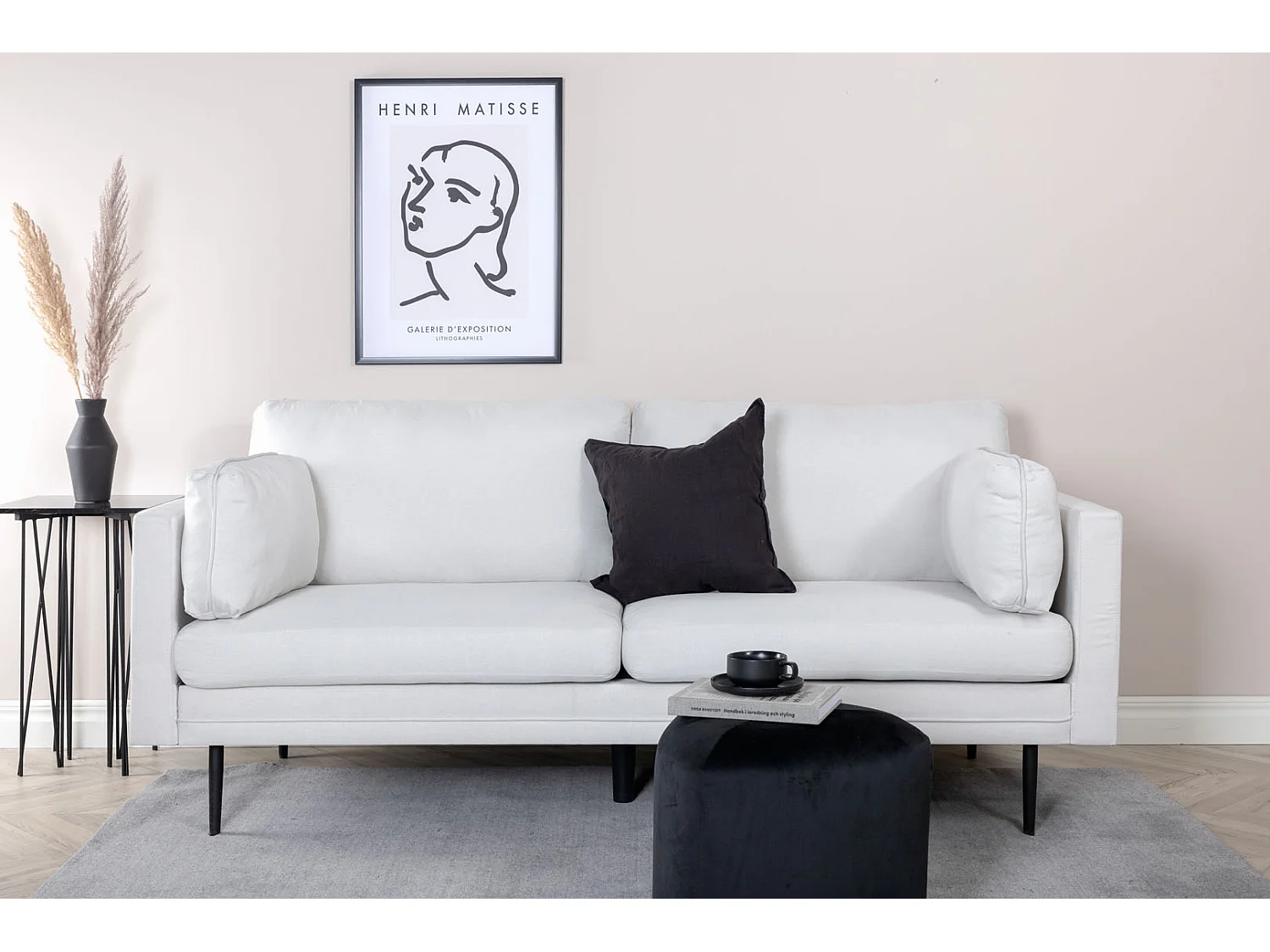 Boom bank 3 persoons beige.