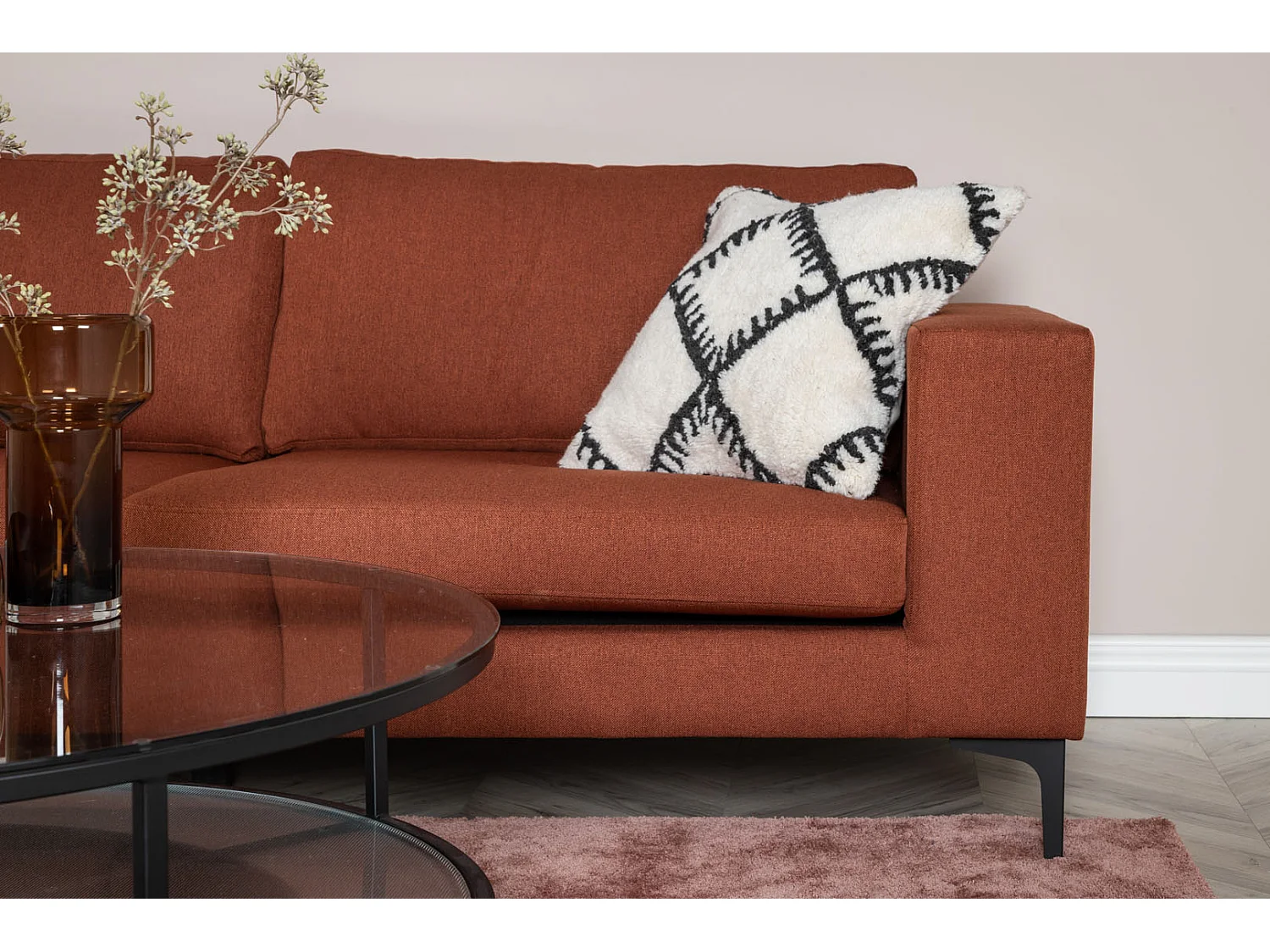 Bolero bank 3 persoons rood.