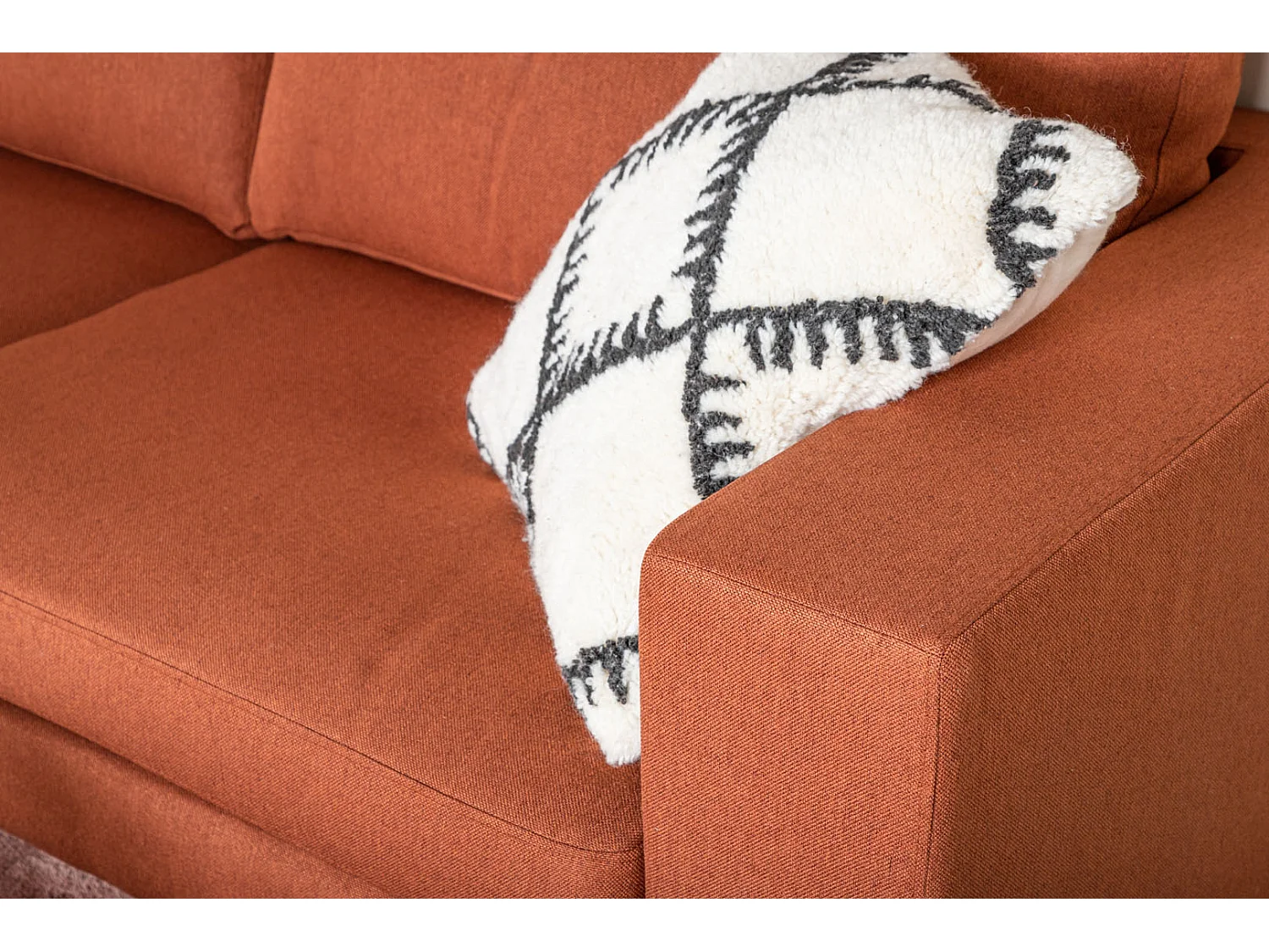 Bolero Sofa 3 Personen rot.