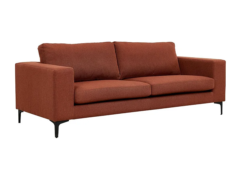 Canapé 3 Places en Tissu "Bolero" 215cm Rouge