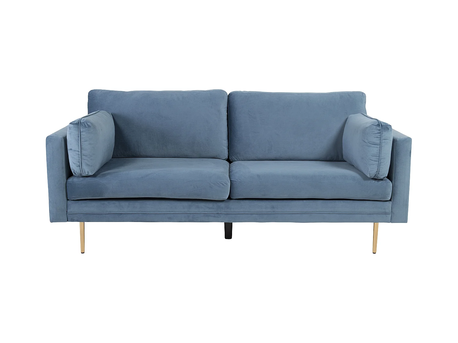 Canapé 3 Places en Velours "Boom" 203cm Bleu