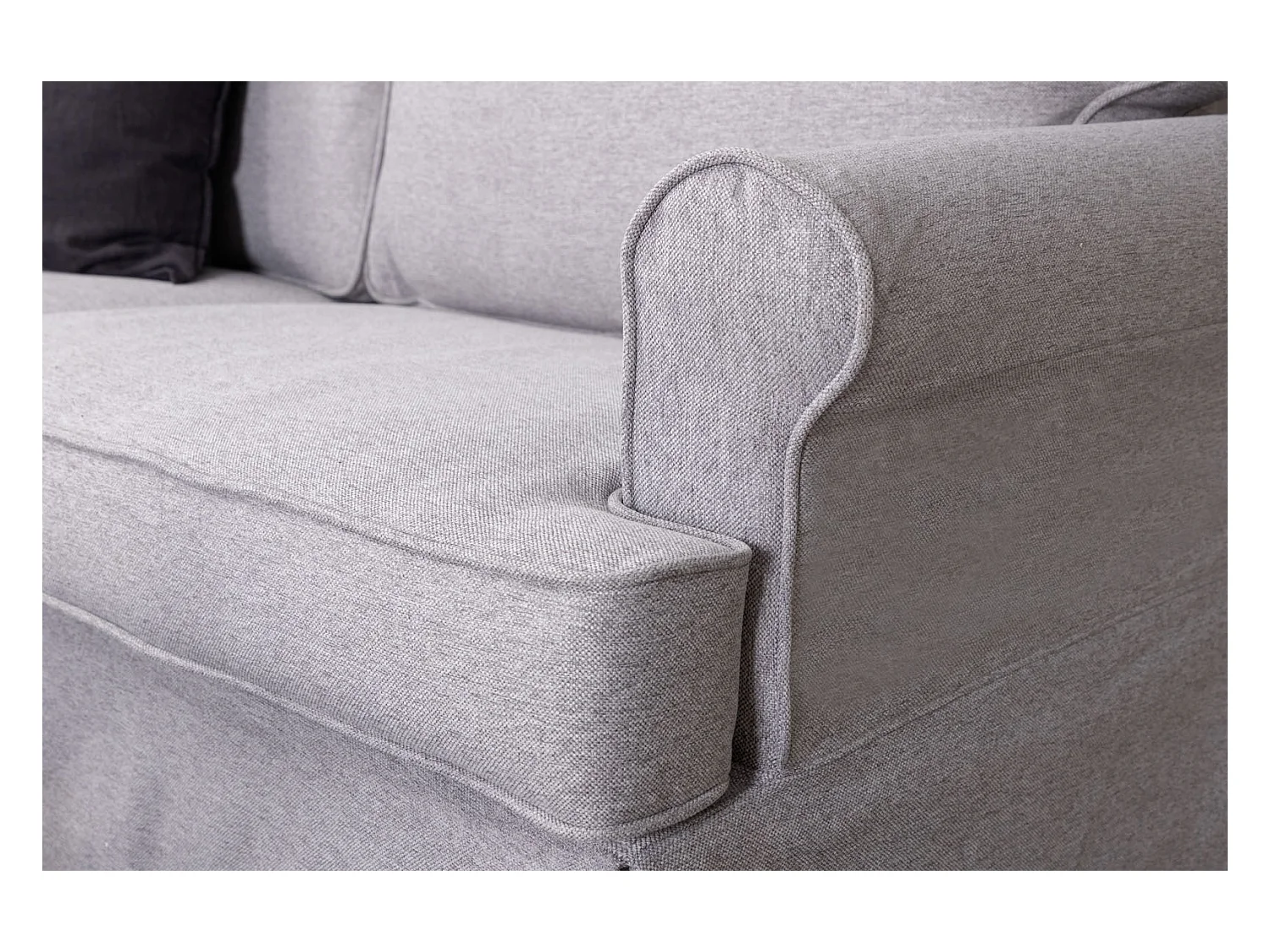 Anton bank 2 persoons grijs.