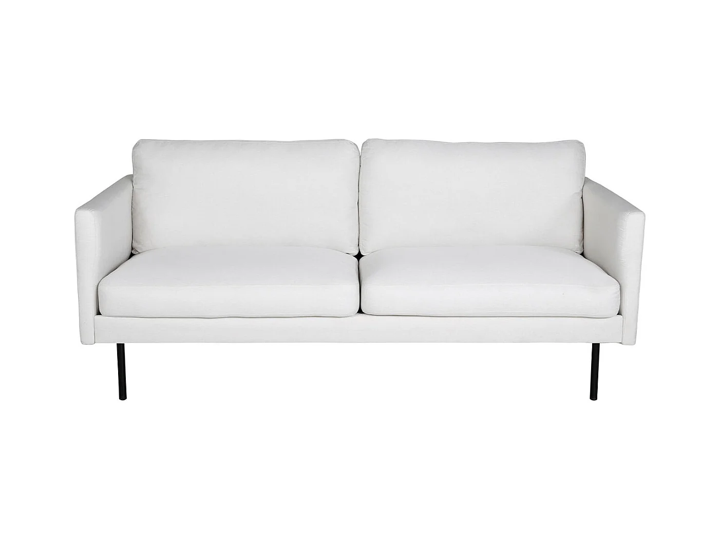 Canapé 2 Places en Tissu "Zoom" 180cm Beige Clair