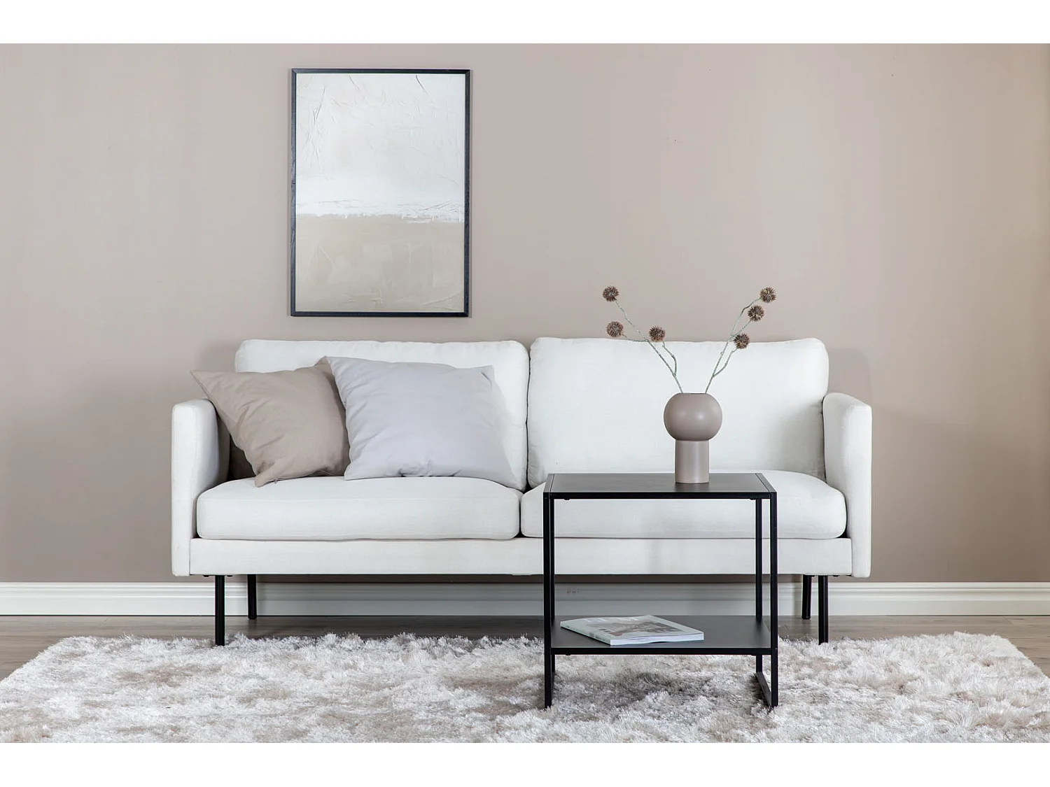 Zoom Sofa 2 Personen hellbeige.