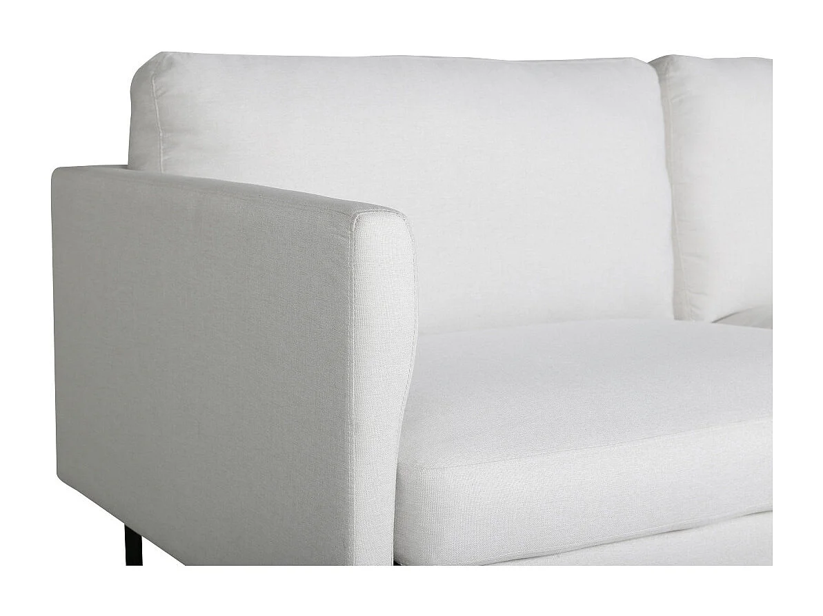 Canapé 2 Places en Tissu "Zoom" 180cm Beige Clair