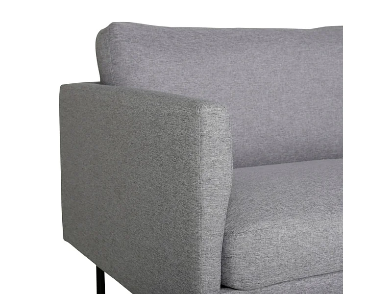 Canapé 2 Places en Tissu "Zoom" 180cm Gris