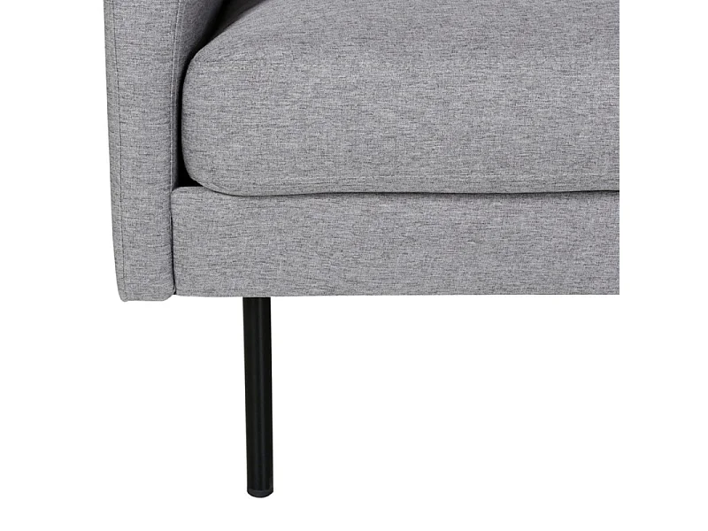 Canapé 2 Places en Tissu "Zoom" 180cm Gris