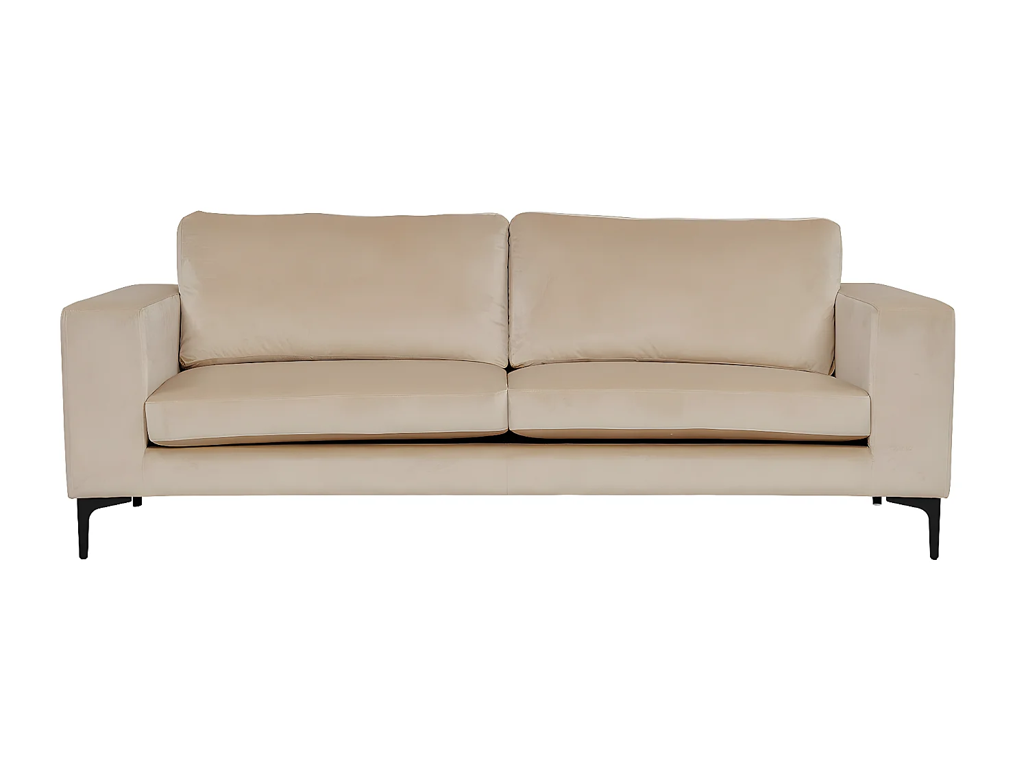 Bolero Sofa 3 Personen velour beige.