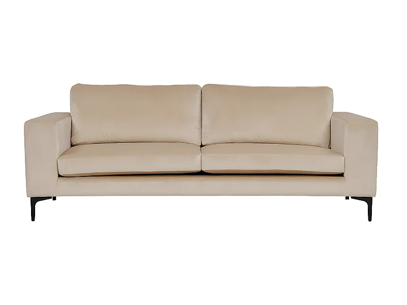 Bolero Sofa 3 Personen velour beige.