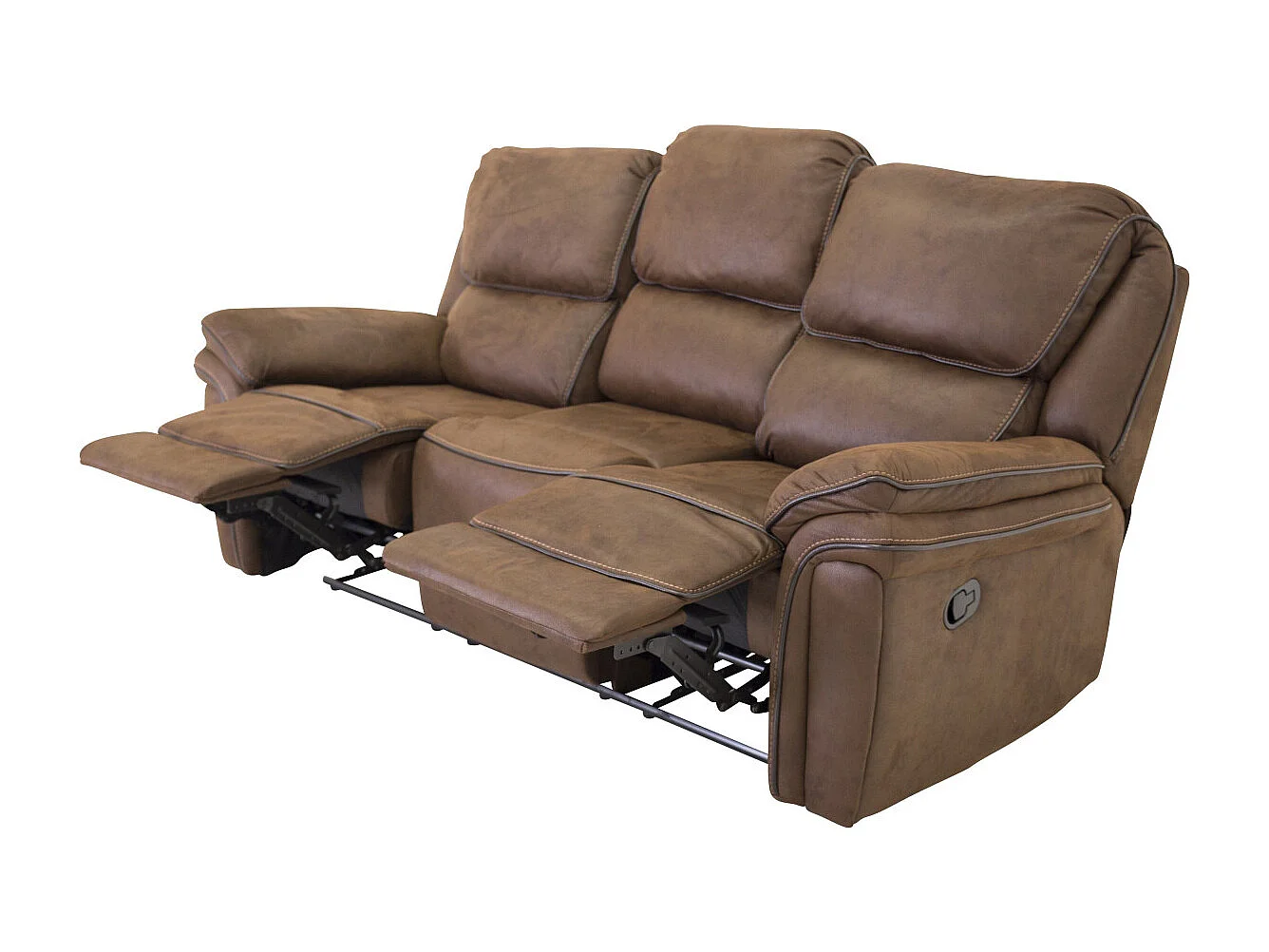 Canapé de Relaxation 3 Places "Saranda" 206cm Marron