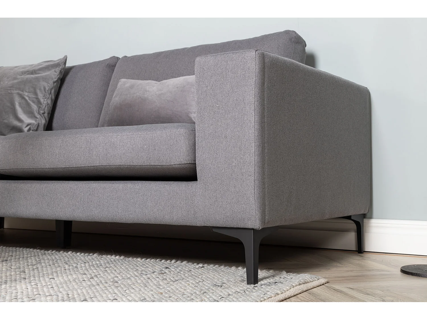 Canapé 3 Places en Tissu "Bolero" 215cm Gris