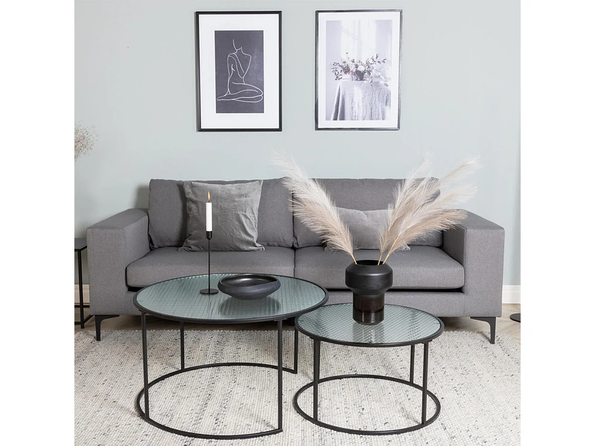 Bolero bank 3 persoons grijs.