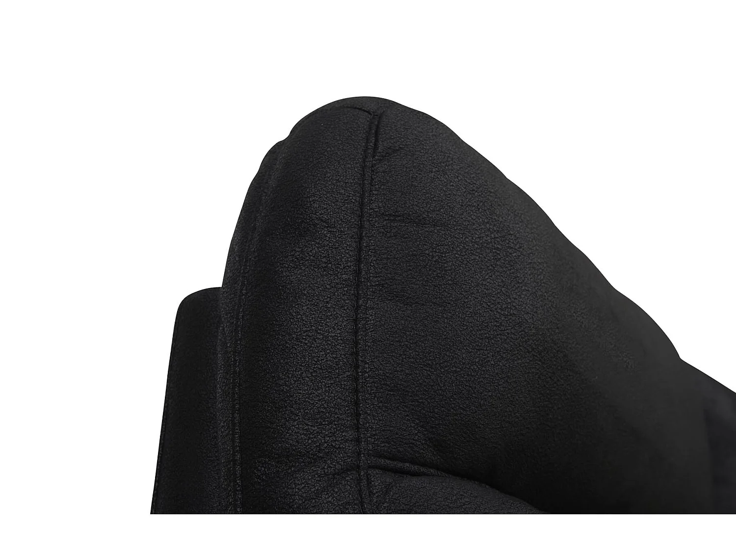 Sena 3-zitsbank in zwarte stof.