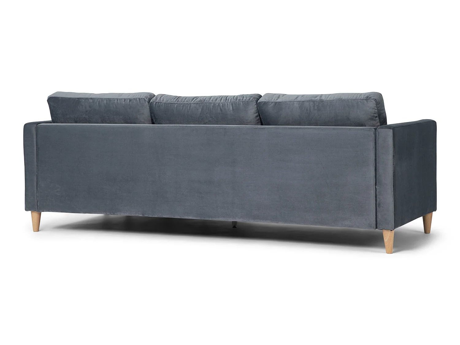 Marino Sofa BA3, Chaiselongue rechts oder links gewendet in Velour grau.