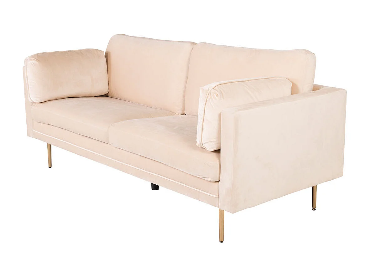 Boom Sofa 3 Personen velour beige.