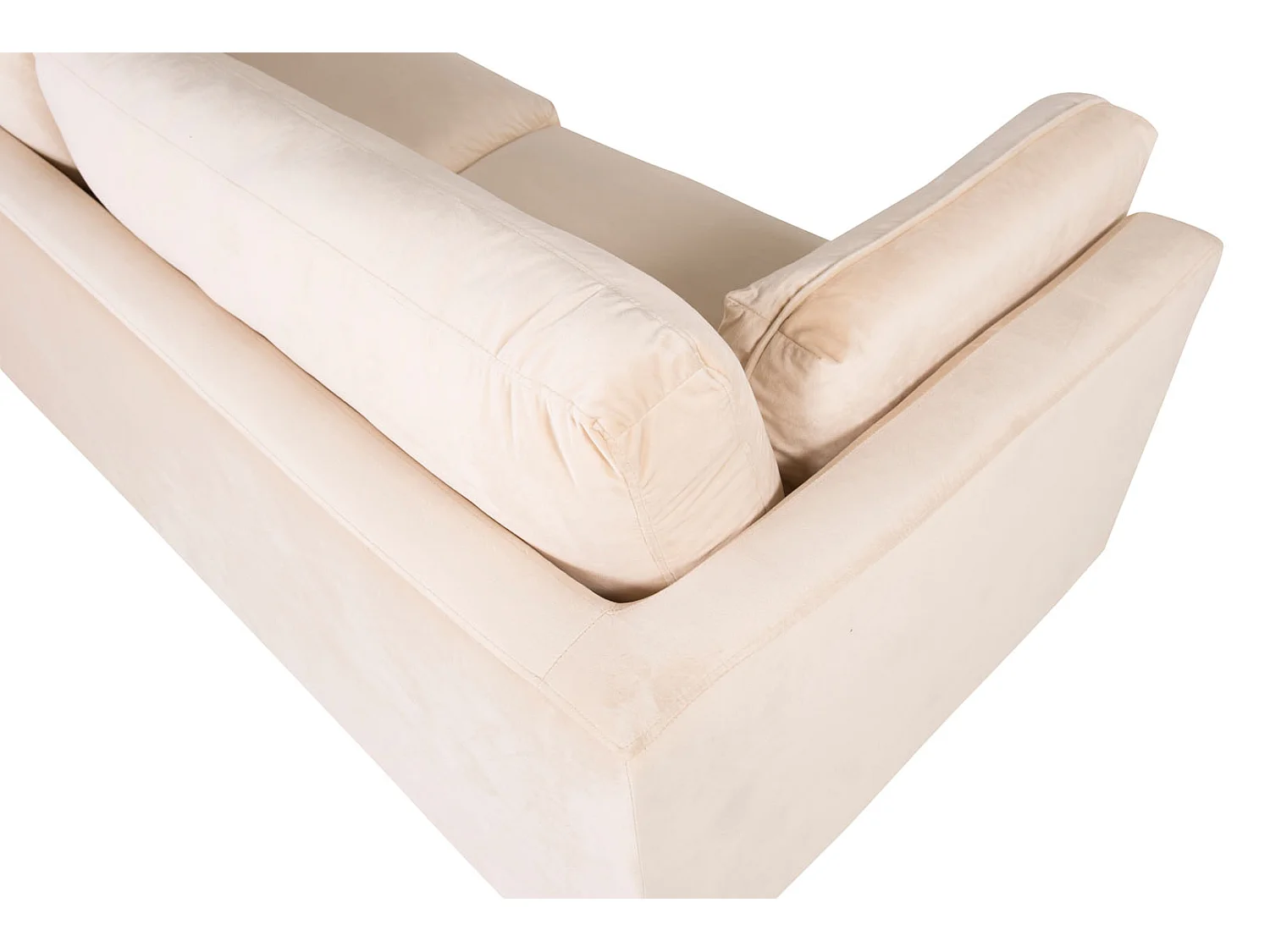 Boom bank 3 persoons velours beige.