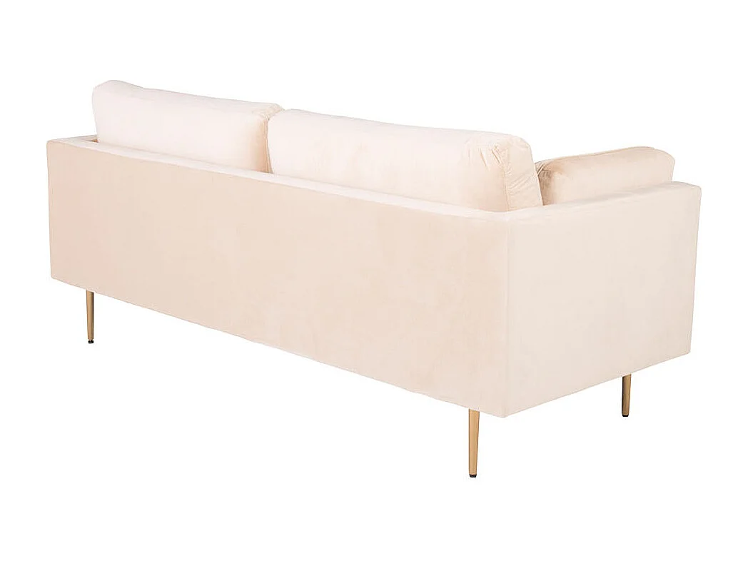 Boom Canapé 3 personnes en velours, Beige.