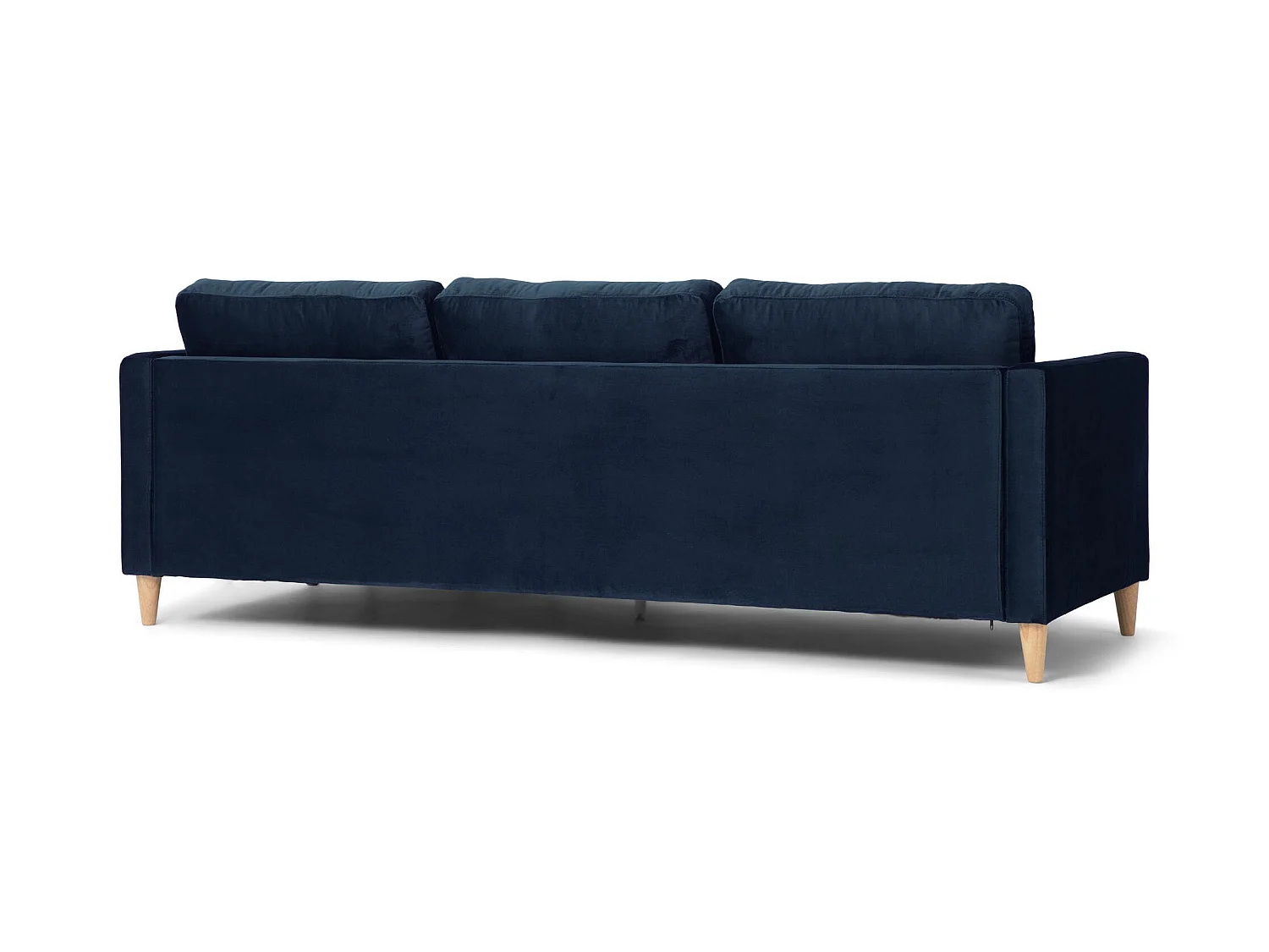 Marino Sofa BA2, Chaiselongue rechts oder links gewendet in Velour blau.