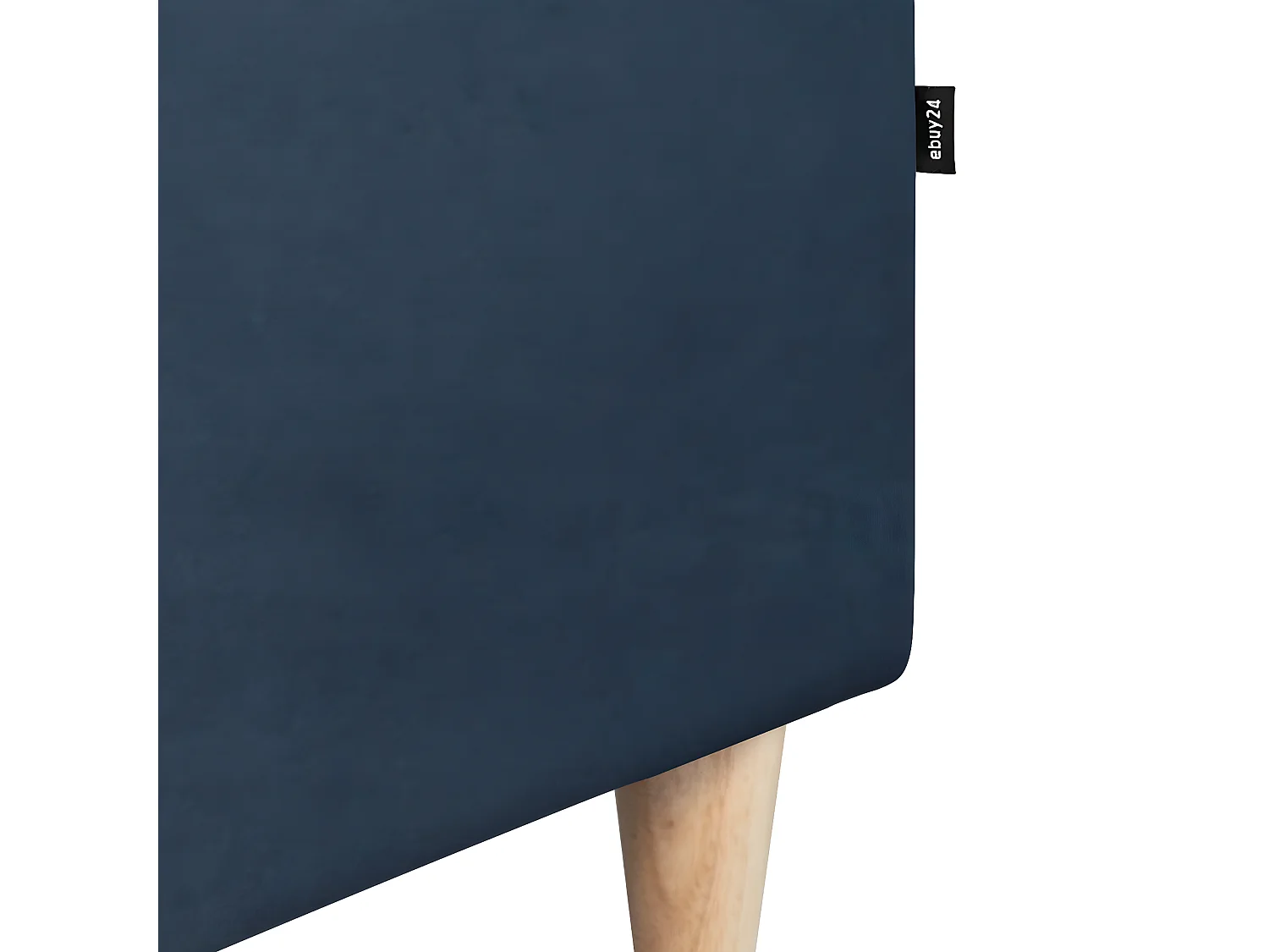 Marino Canapé BA2, chaise longue orientable orientable à droite ou à gauche en velours, bleu.