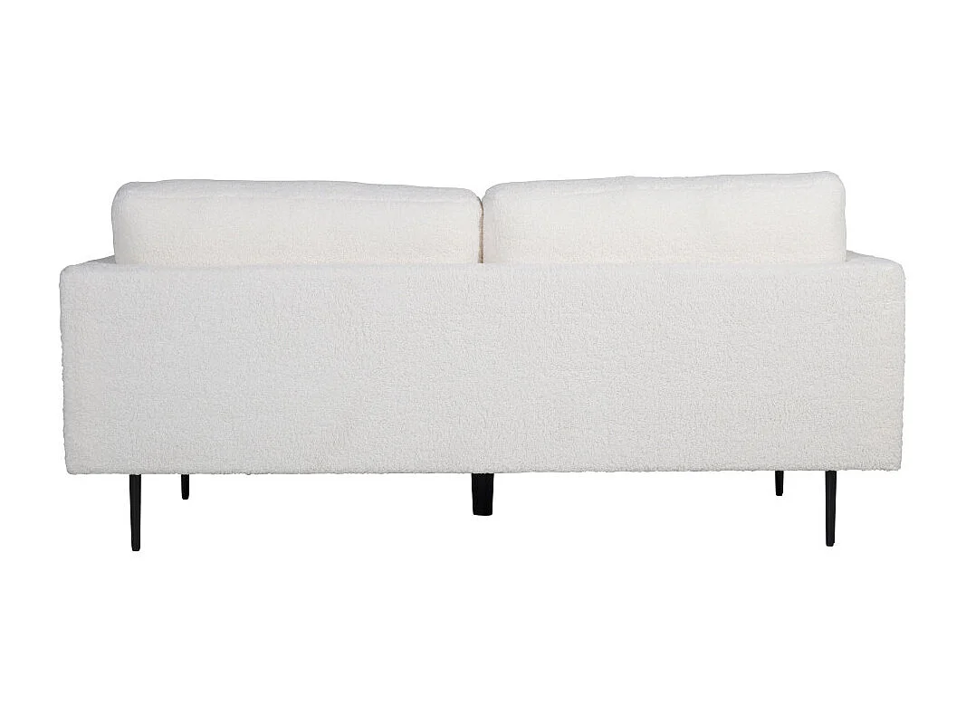 Canapé 3 Places Bouclette "Boom" 203cm Blanc