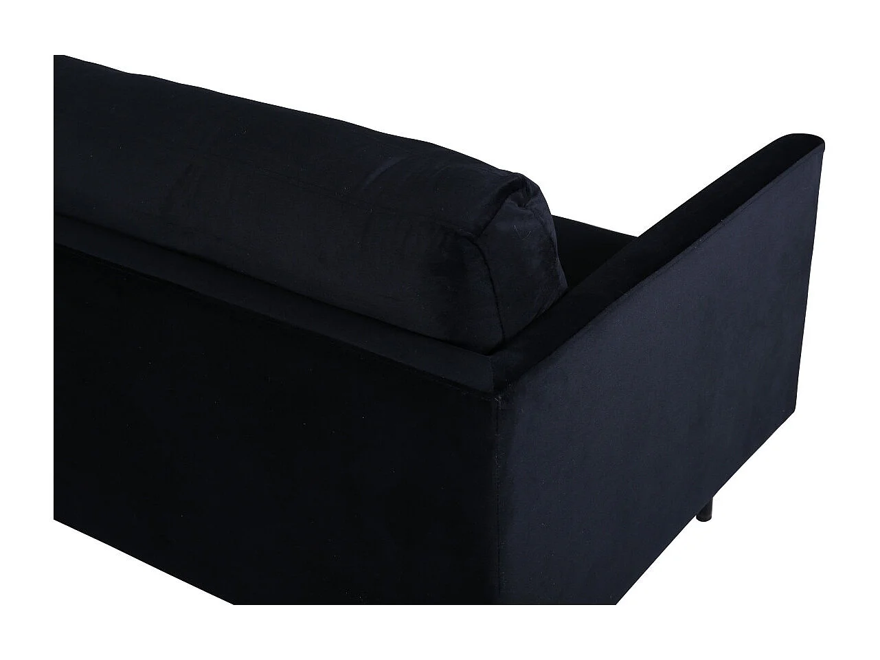 Canapé 2 Places en Velours "Zoom" 180cm Noir