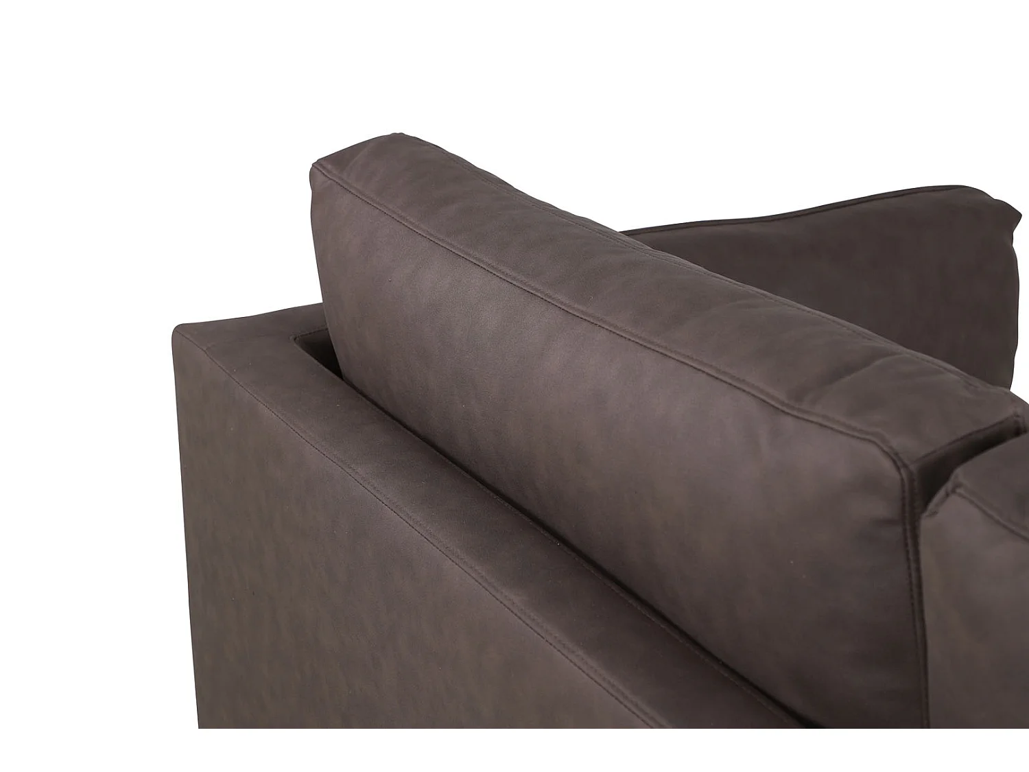 Canapé 3 Places en Microfibre "Boom" 203cm Marron