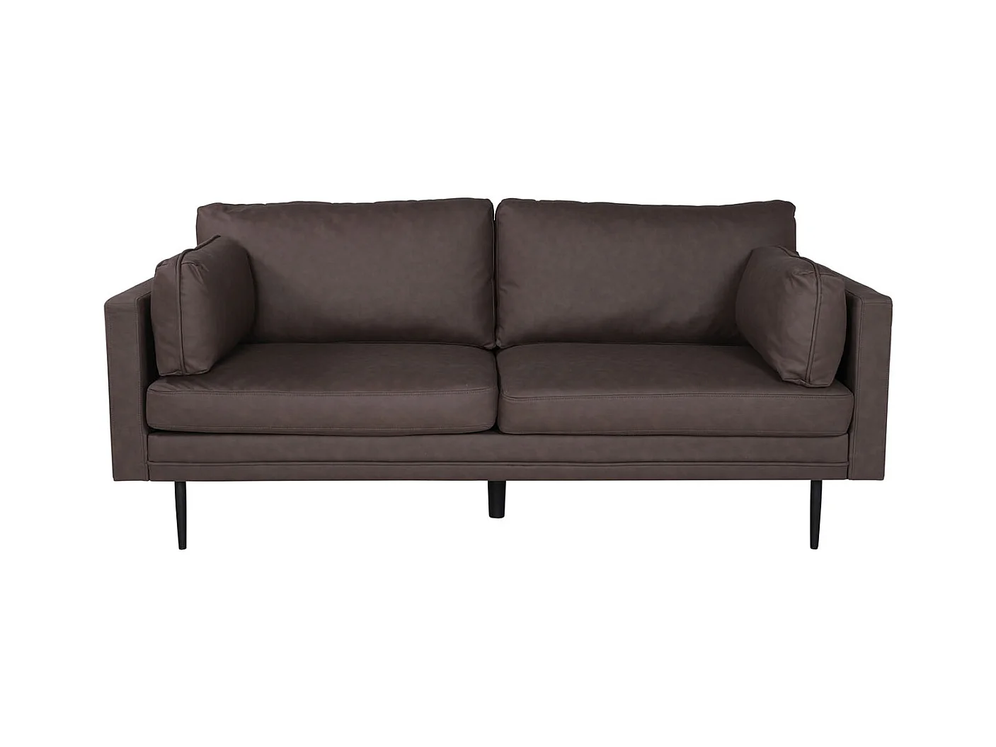 Canapé 3 Places en Microfibre "Boom" 203cm Marron