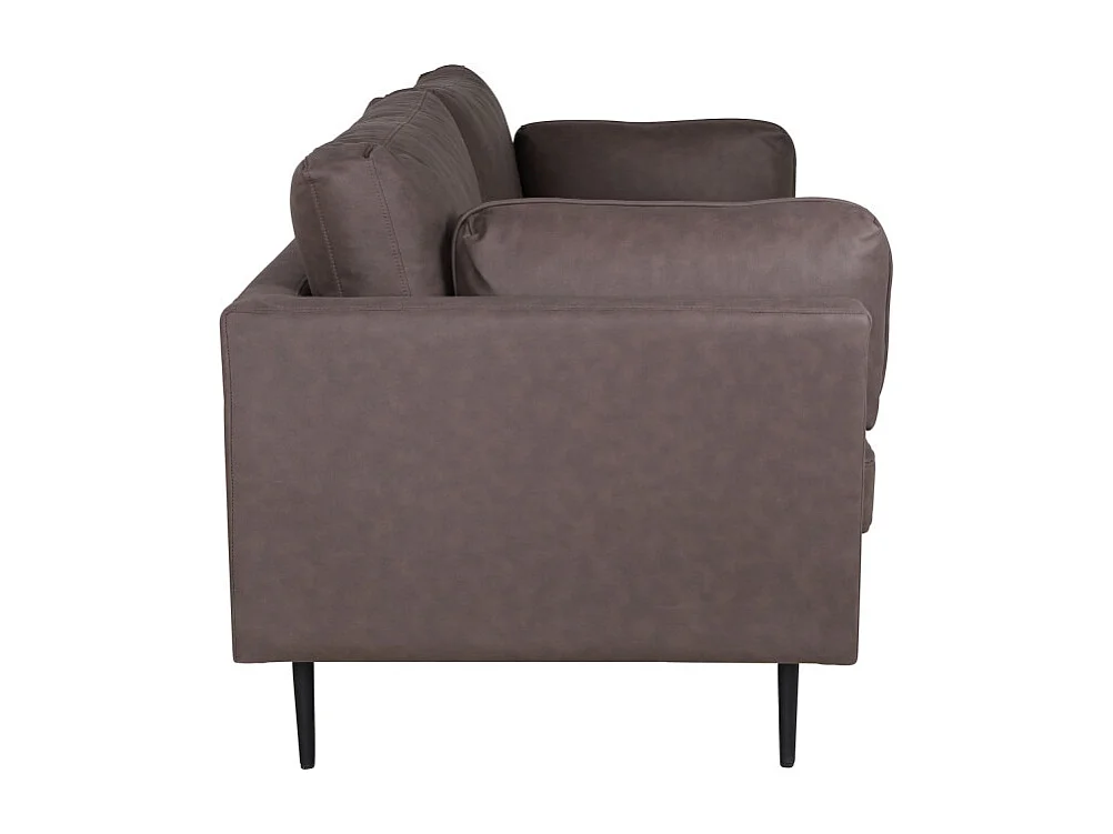Canapé 3 Places en Microfibre "Boom" 203cm Marron