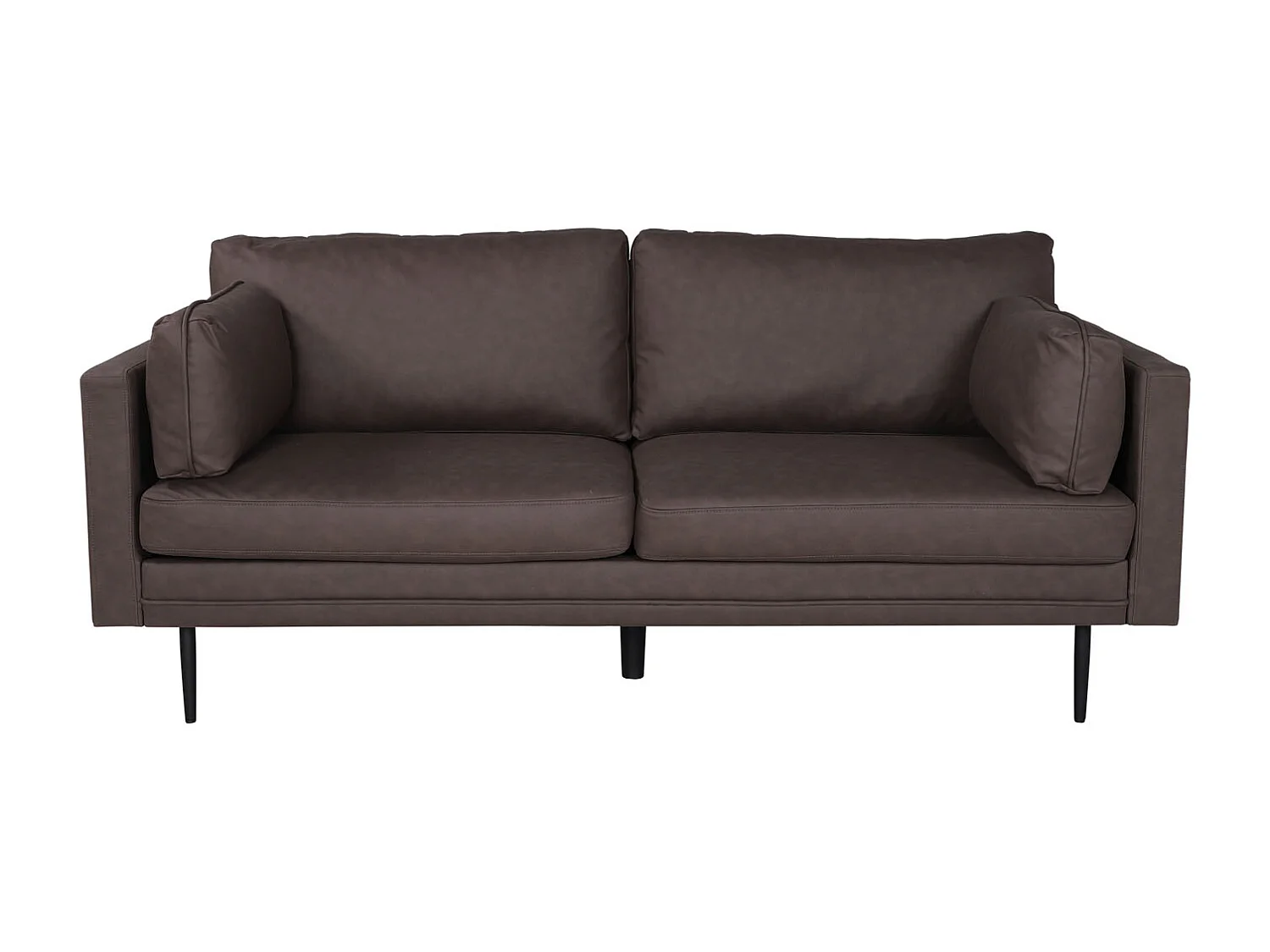 Canapé 3 places en microfibre marron BOOM