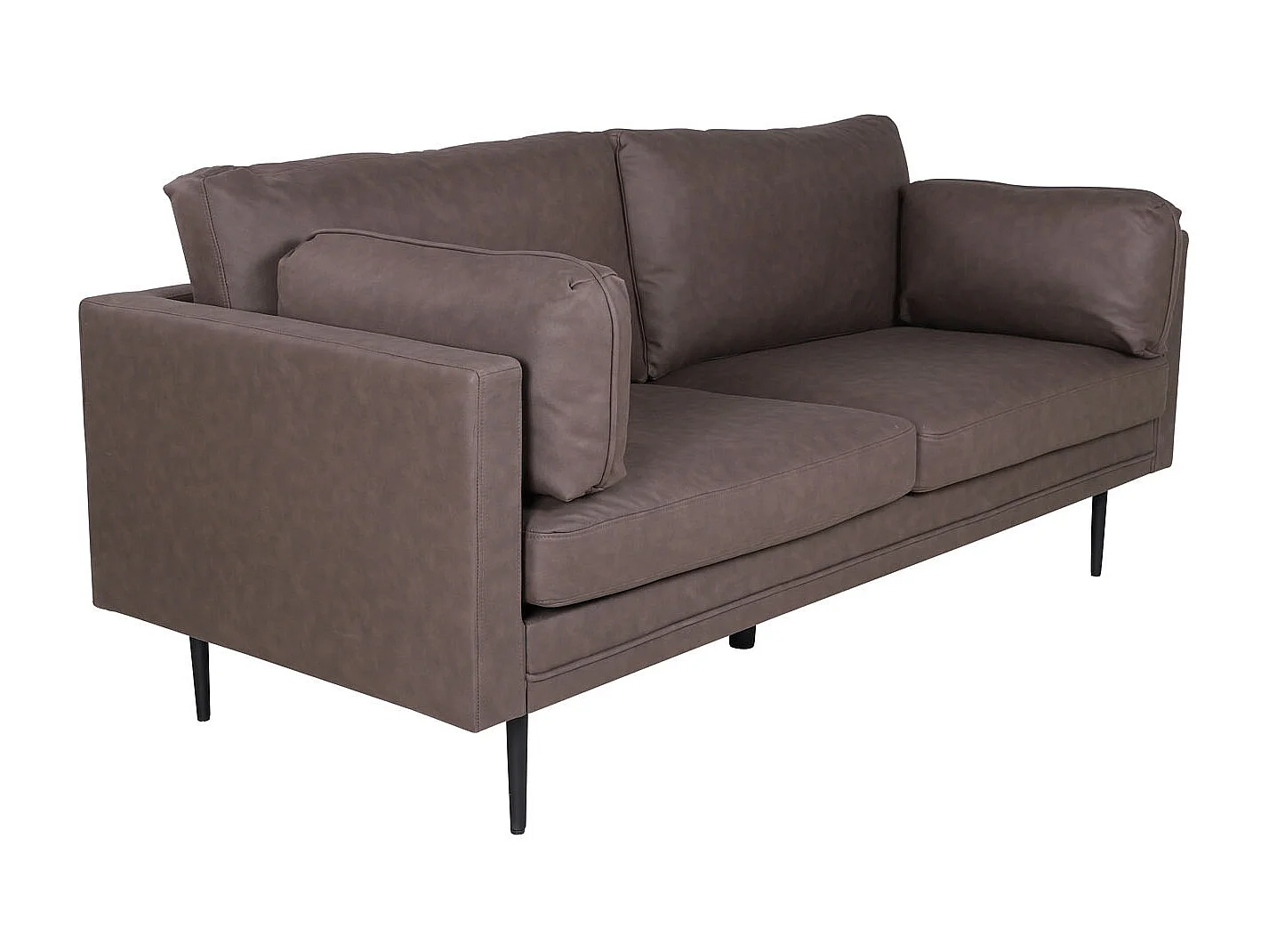 Canapé 3 places en microfibre marron BOOM