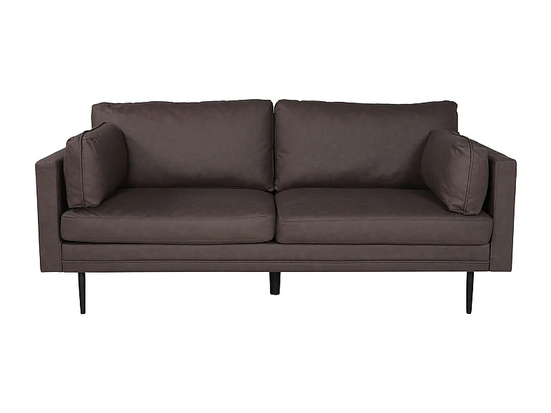 Canapé 3 Places en Microfibre "Boom" 203cm Marron