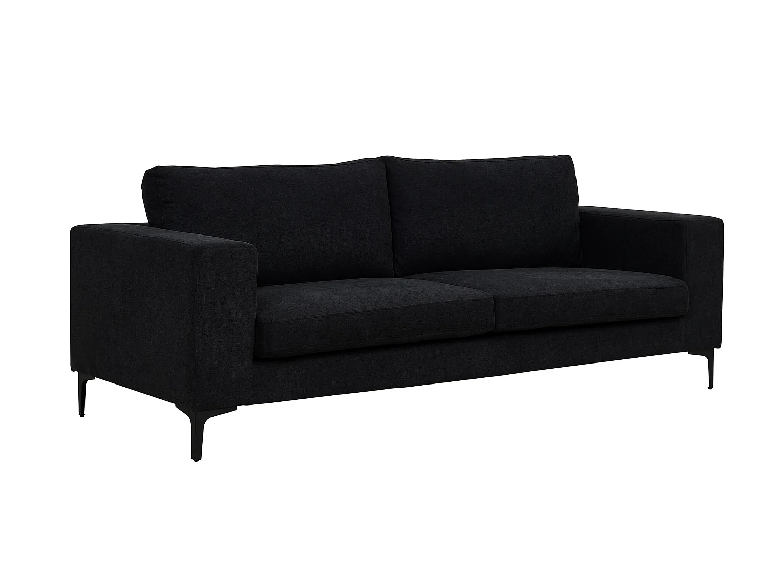 Bolero bank 3 persoons zwart.