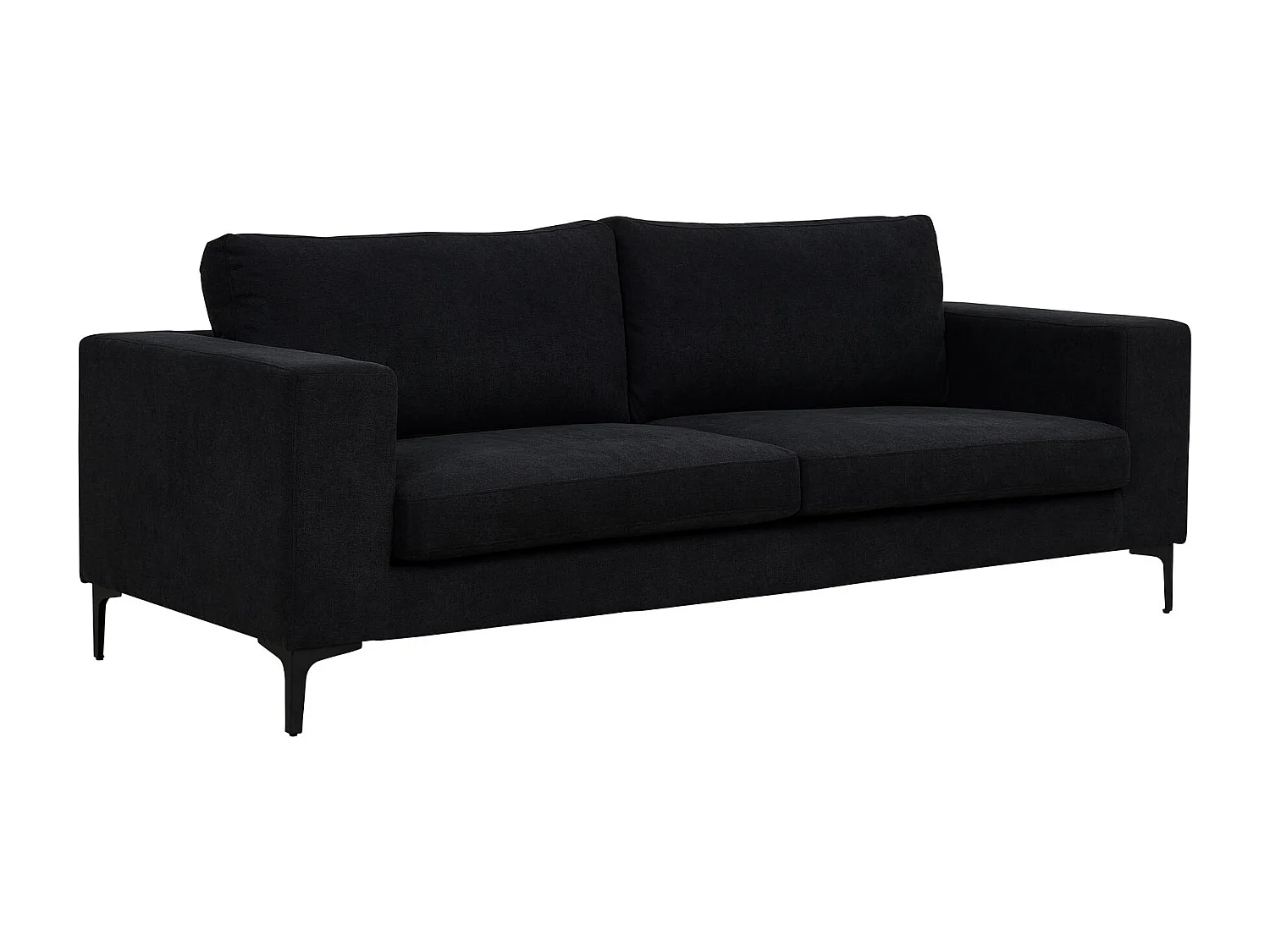 Bolero bank 3 persoons zwart.