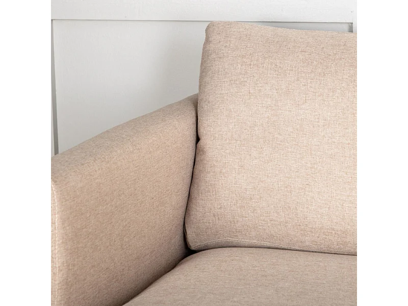 Canapé 2 Places en Tissu "Zoom" 180cm Marron