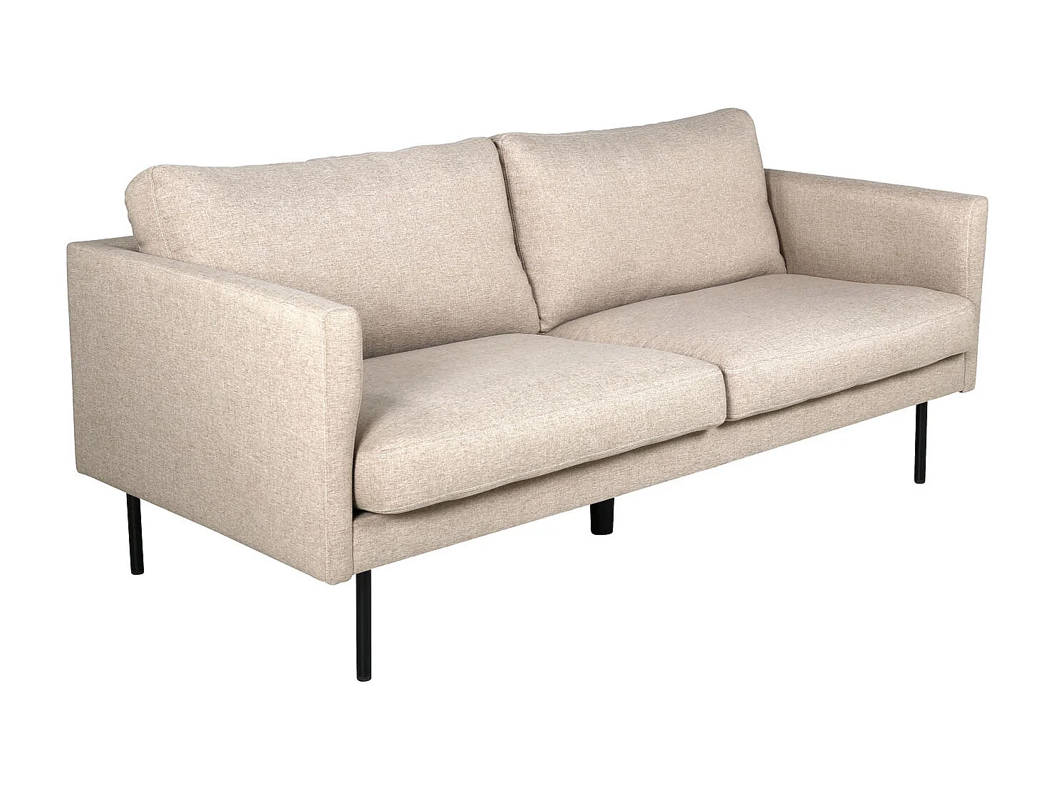 Canapé 2 Places en Tissu "Zoom" 180cm Marron