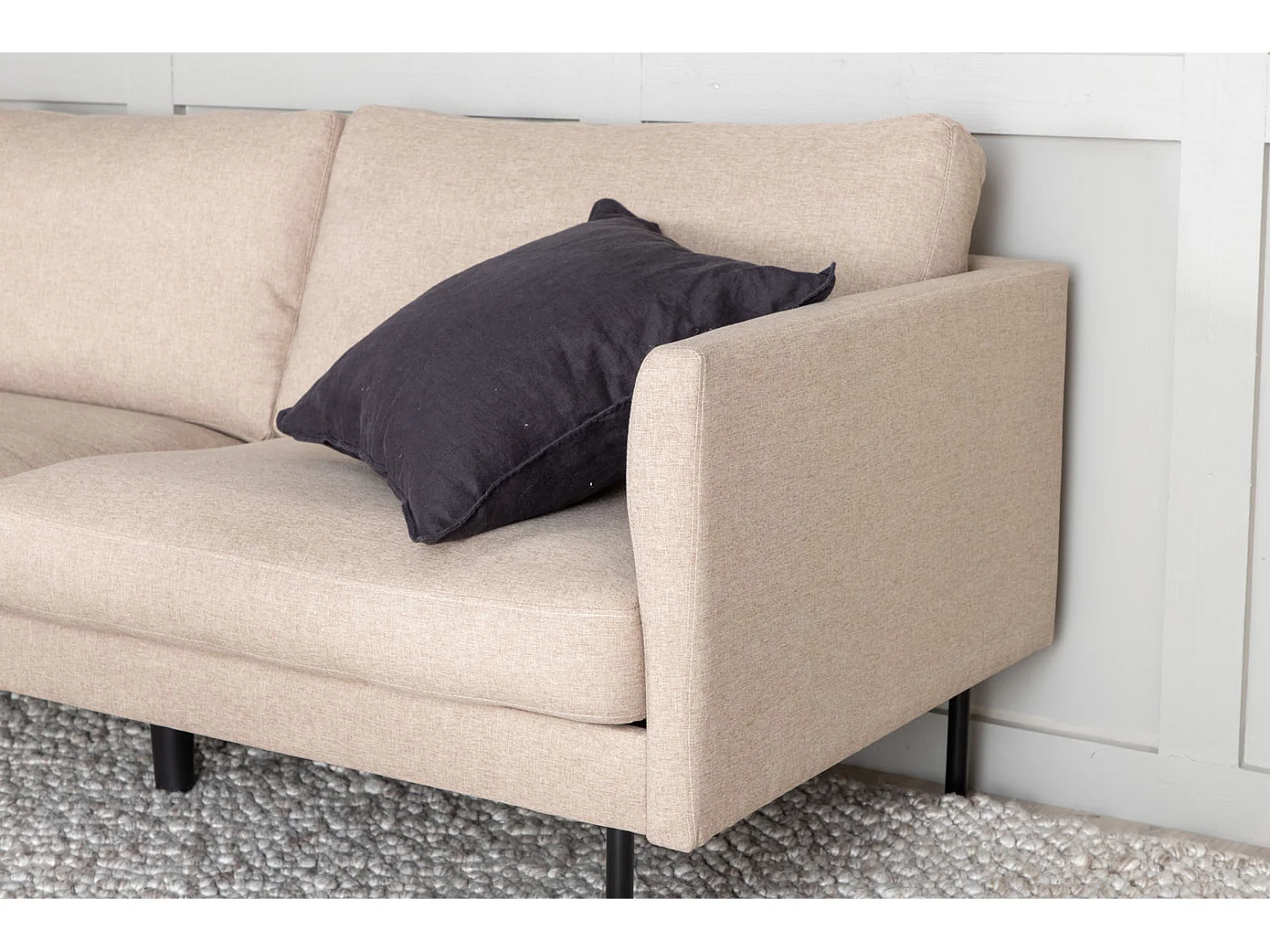 Canapé 2 Places en Tissu "Zoom" 180cm Marron