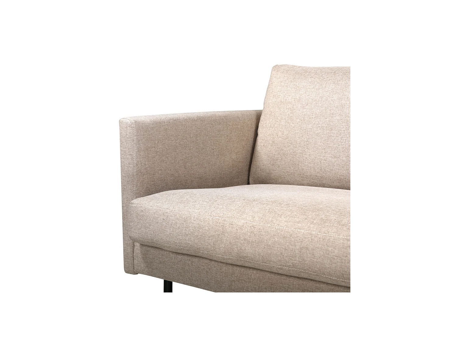 Canapé 2 Places en Tissu "Zoom" 180cm Marron