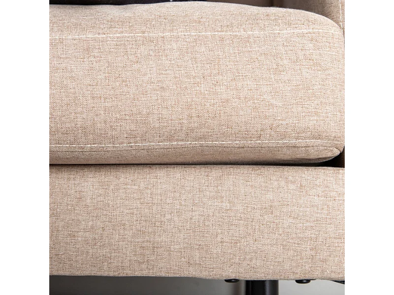 Canapé 2 Places en Tissu "Zoom" 180cm Marron