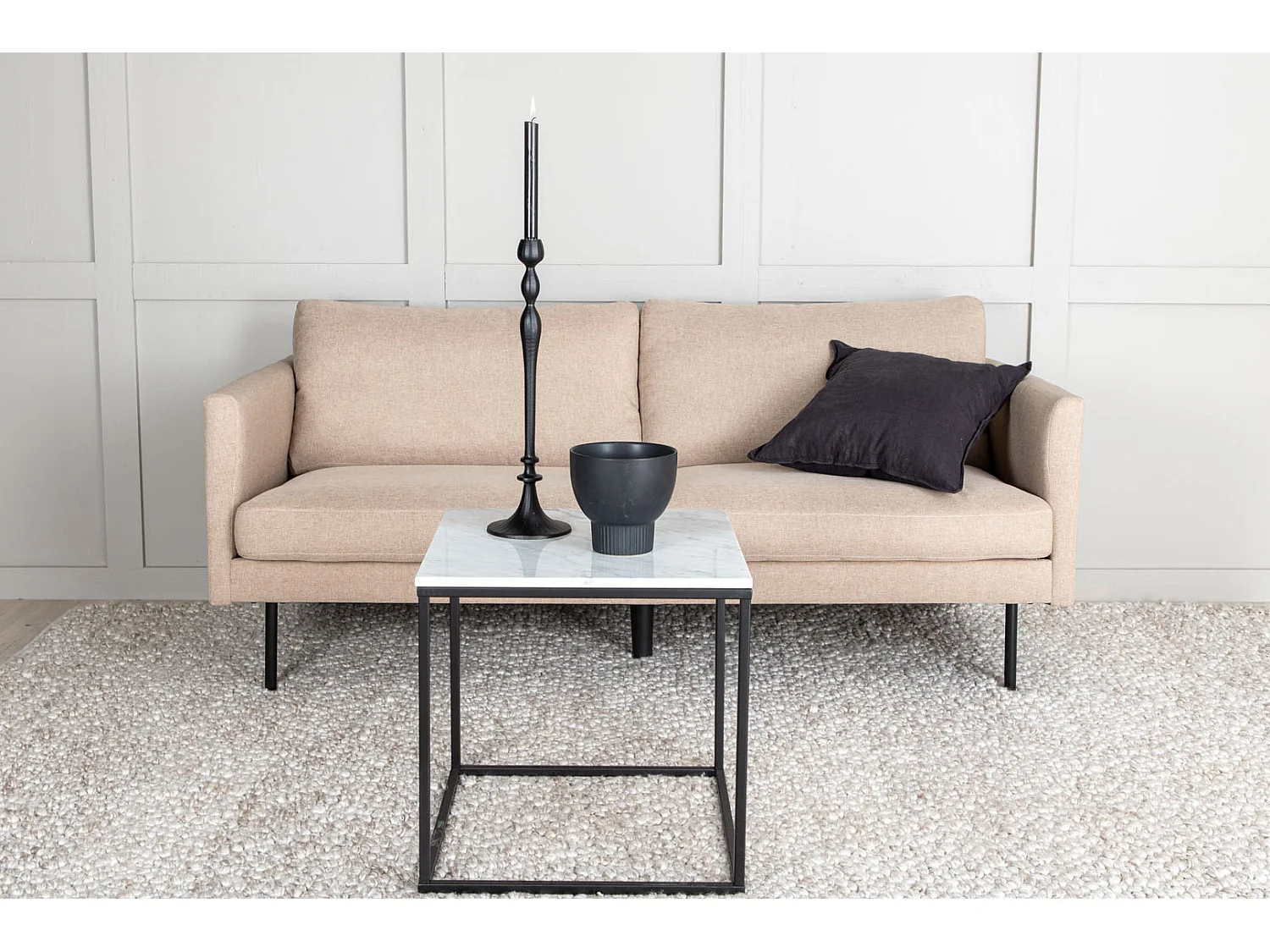 Zoom bank 2 persoons bruin.